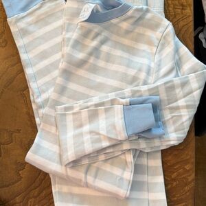 LAKE Blue & White Striped Pajama Set